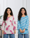 Dreamy Flare Set - Flared Sleeves Kurti (set of 2)