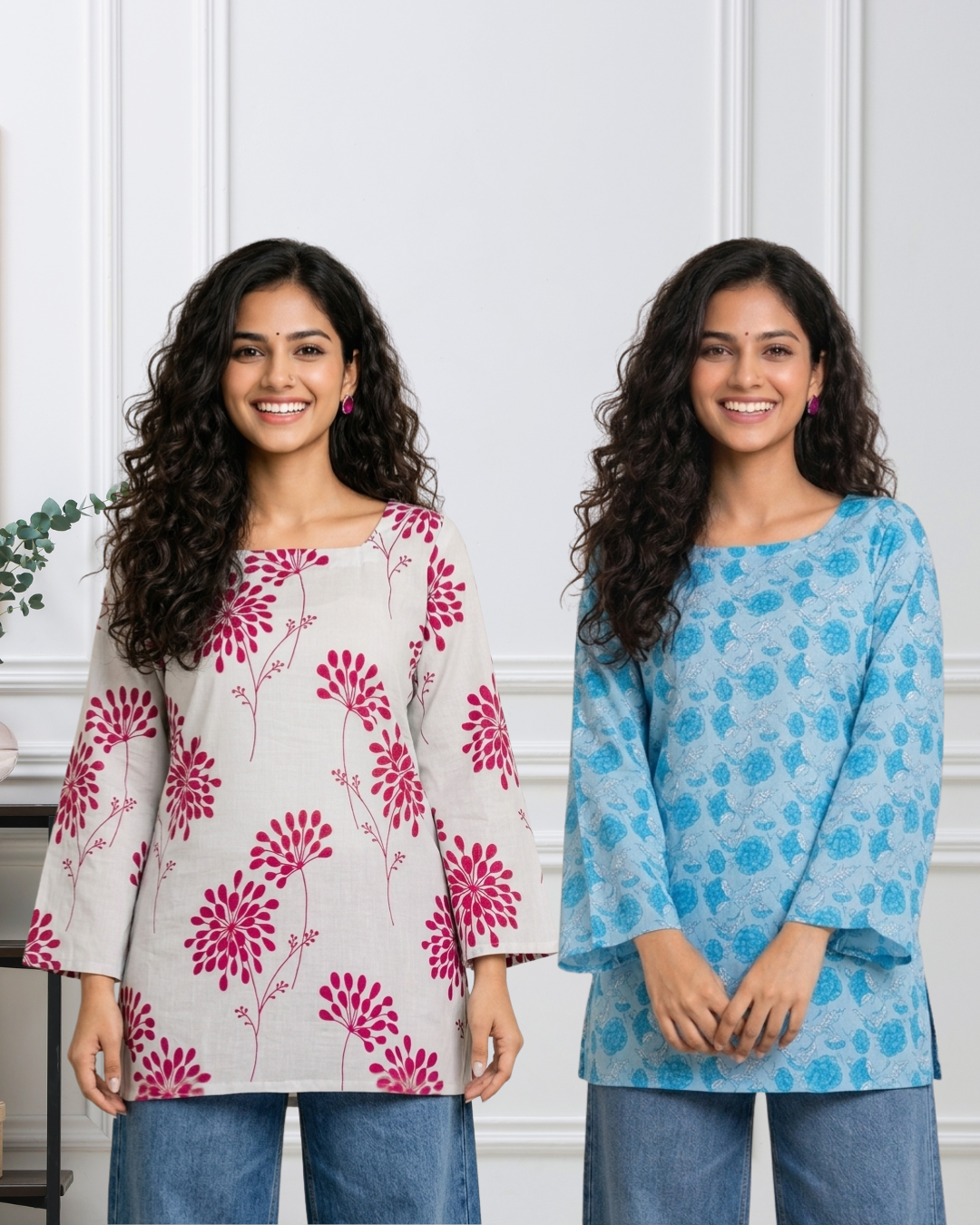 Dreamy Flare Set - Flared Sleeves Kurti (set of 2)