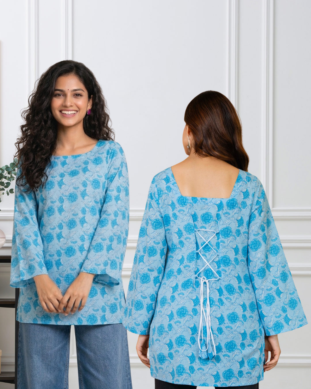 Dreamy Flare Set - Flared Sleeves Kurti (set of 2)