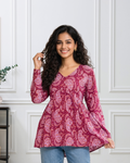 Maroon Muse - Short Kurti